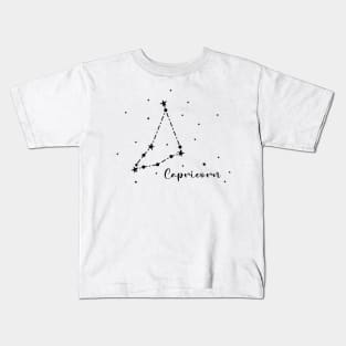 Capricorn Zodiac Constellation Kids T-Shirt